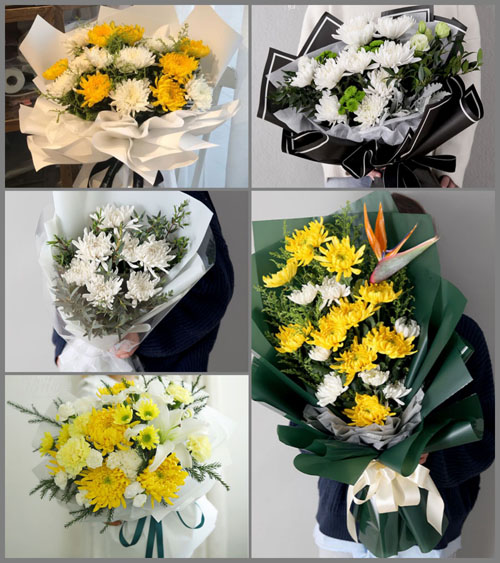 陕西西安市未央区草滩街道白事花束代送